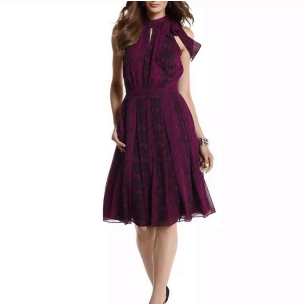 White House Black Market Snakeskin Dress